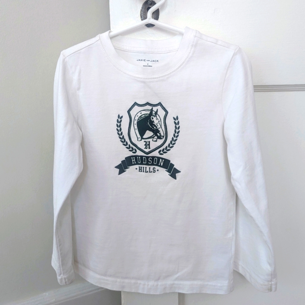 Janie and Jack long-sleeve with horse crest